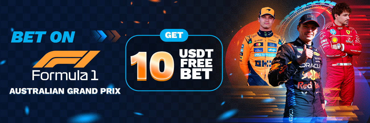 Formula 1 Australian Grand Prix Promo - Get 10 USDT Free Bet