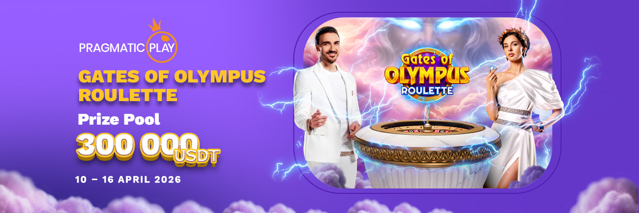 Gates of Olympus Roulette by Pragmatic Play - 300 000 USDT up for Grabs !
