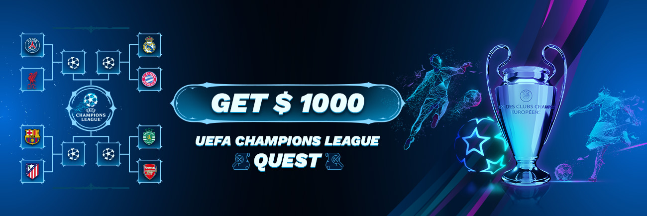 ⚽Get $1 000  -  UEFA Champions League Quest 🎉