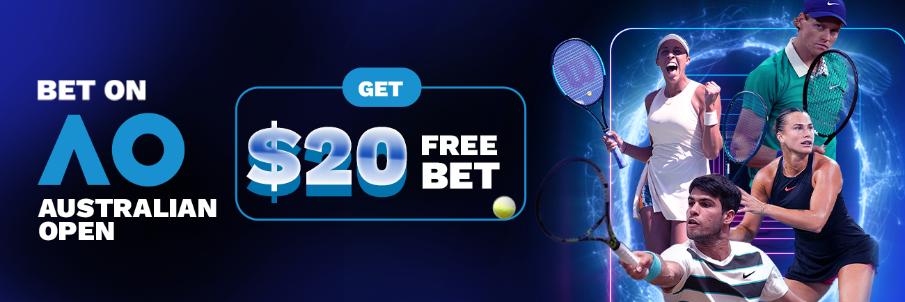 Australian Open Promotion – Bet & Win $20 Free Bet!