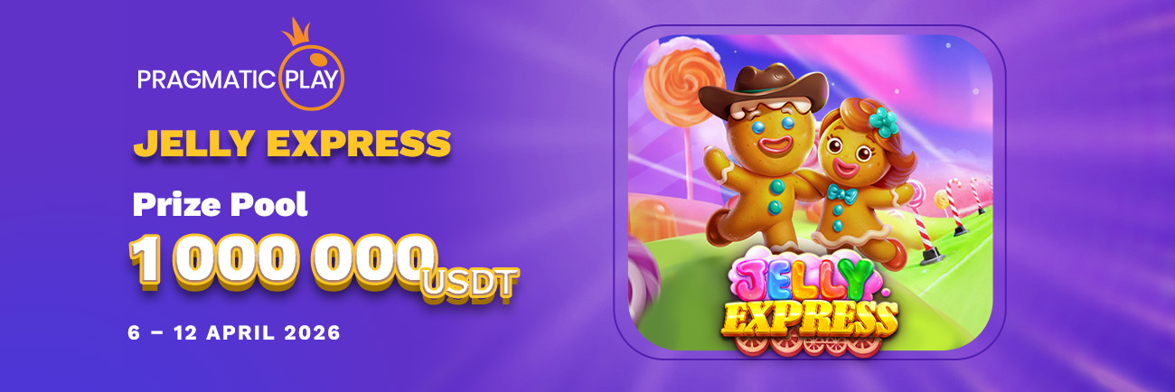 The Jelly Express Tournament by Pragmatic Play - 1 000 000 USDT up for Grabs !