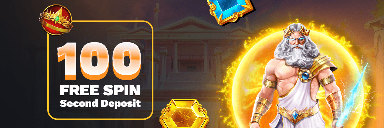 100 Free Spins on Second Deposit
