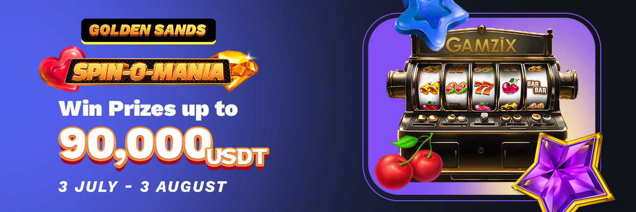 Golden Sands Tournament by Gamzix – 90,000 USDT Prize Pool!